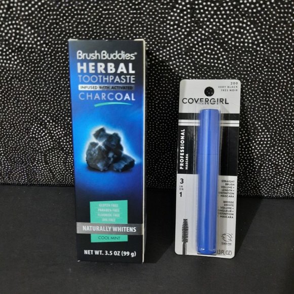 🟤 $ 7.00 COVERGIRL MASCARA & Toothpaste Charcoal BRUSH BUDDIES - Picture 6 of 6
